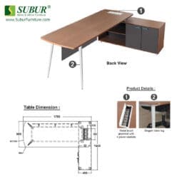 Meja Kantor Donati tipe Herren MG