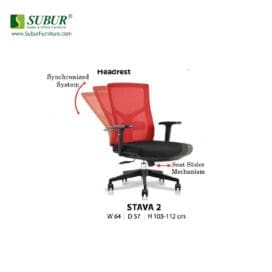 Kursi Kantor Donati tipe Stava 2