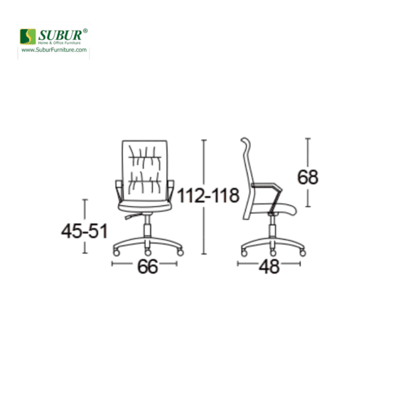 Kursi Kantor Savello tipe Reputic H
