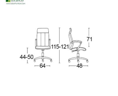 Kursi Kantor Savello tipe Salvotic H
