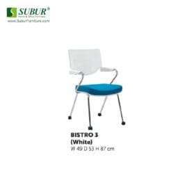 Kursi Susun Donati tipe Bistro 3 (White)