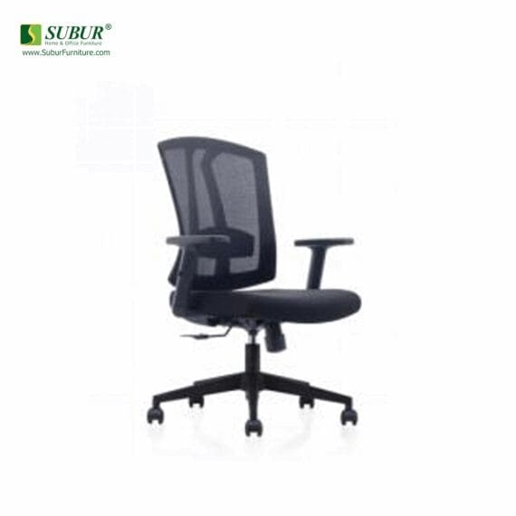 Kursi Kantor Ergosit tipe Pillar Midback Black