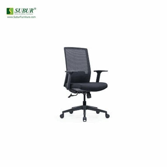 Kursi Kantor Ergosit tipe Fortune Midback Black