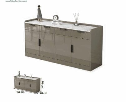 Cradenza Kabinet WLS tipe Dallan Papan Abu-Abu