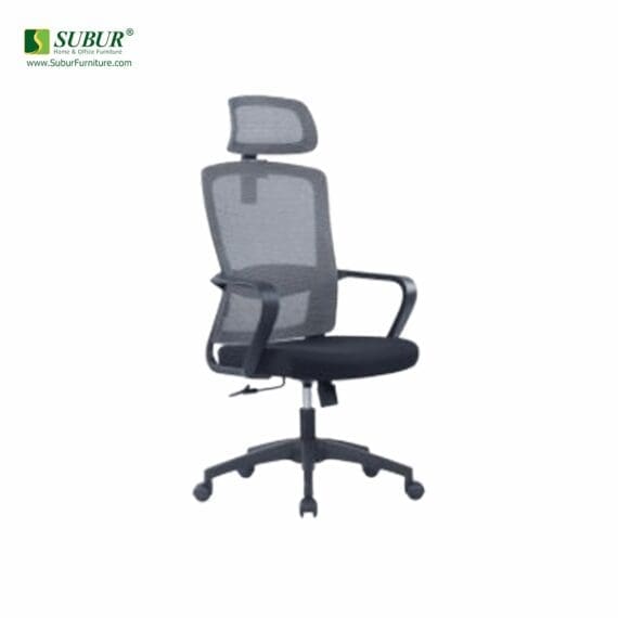 Kursi Kantor Ergosit tipe Aura & Headrest Black