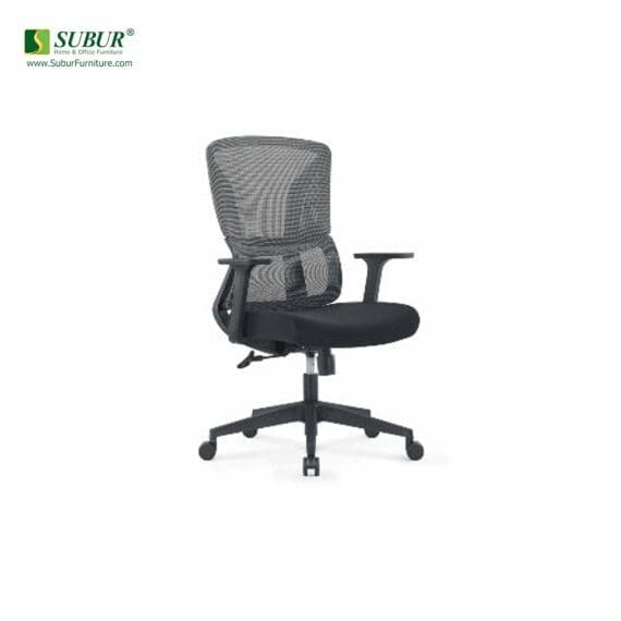 Kursi Kantor Ergosit tipe Hudie Midback Black