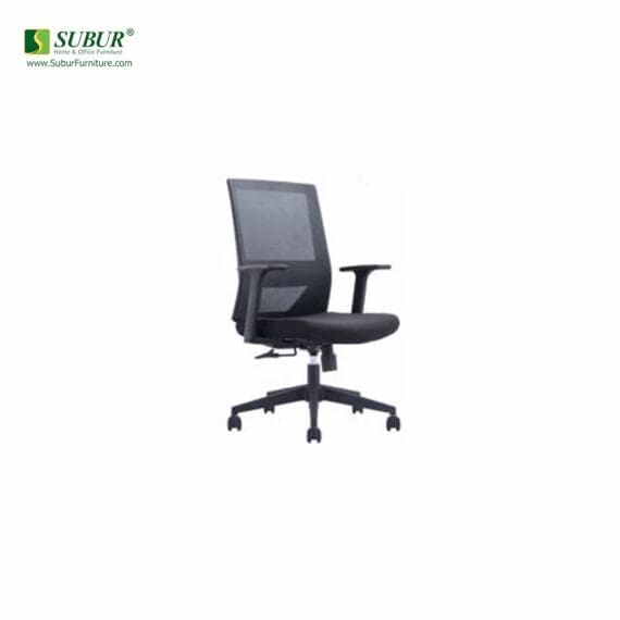 Kursi Kantor Ergosit tipe Karl Midback Black