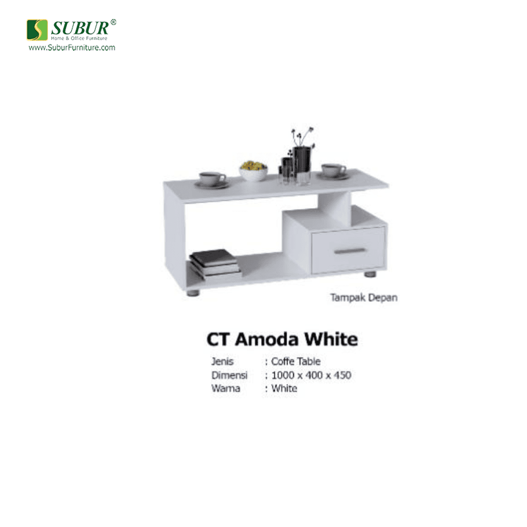 Coffee Table Olympic tipe CT Amoda White