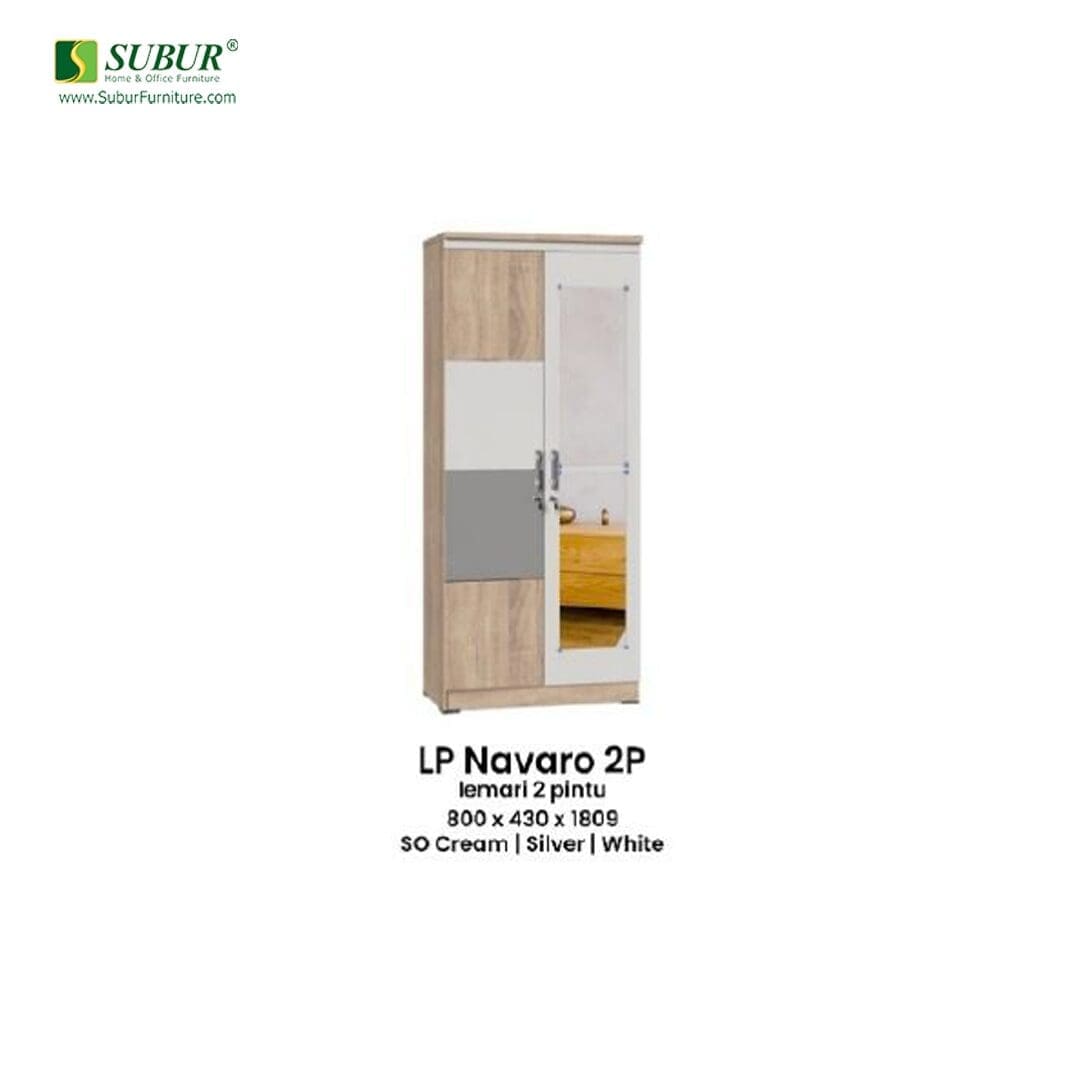 Lemari Pakaian Olympic tipe LP Navero 2P